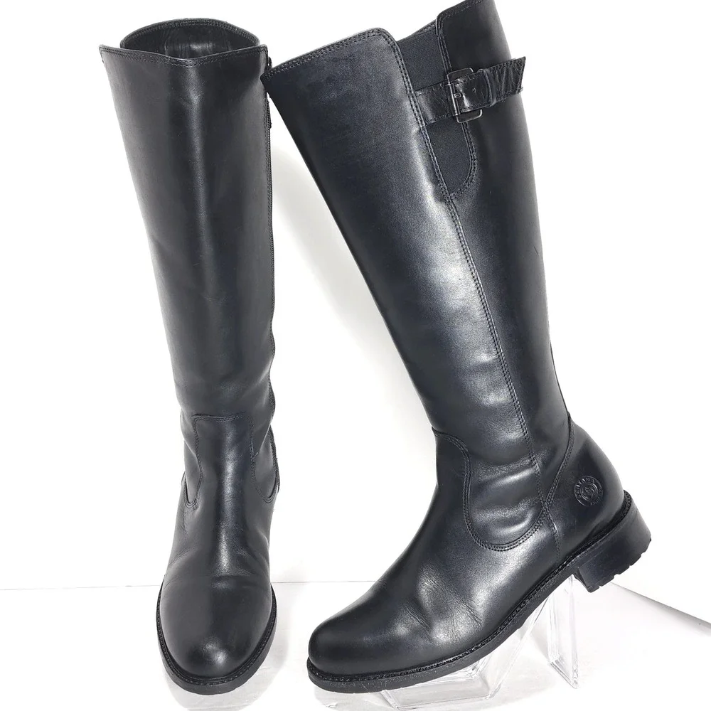 SANTANA CANADA Palomino Waterproof Leather Equestrian Riding Zip Boots Women's 8